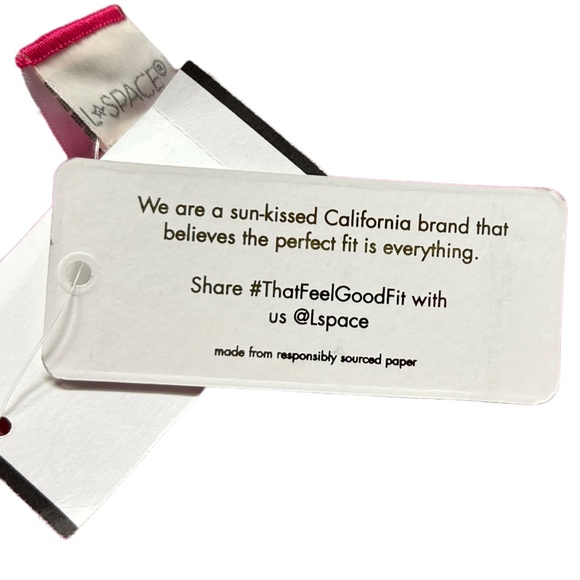 L*SPACE womens hot pink Camacho full coverage swim bikini bottoms size L NWT - Picture 5 of 10